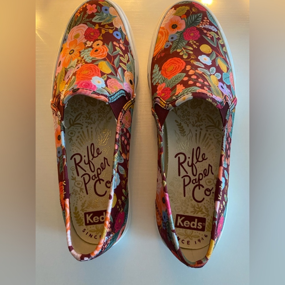 Keds x Rifle Paper Co slip on shoes